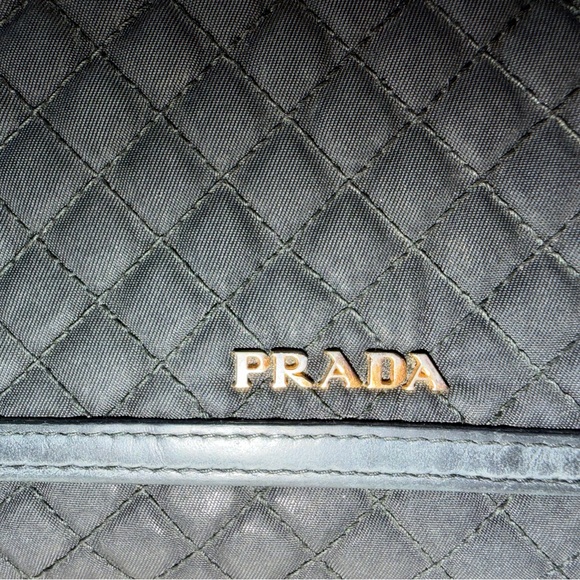 Prada Black Quilted Crossbody Bag with Gold Chain - Picture 14 of 16